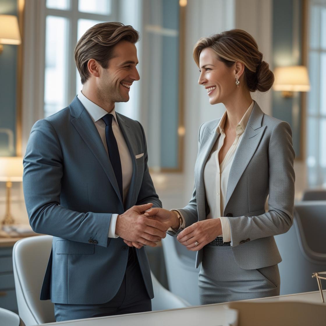 À Propos 2 personnes souriant l